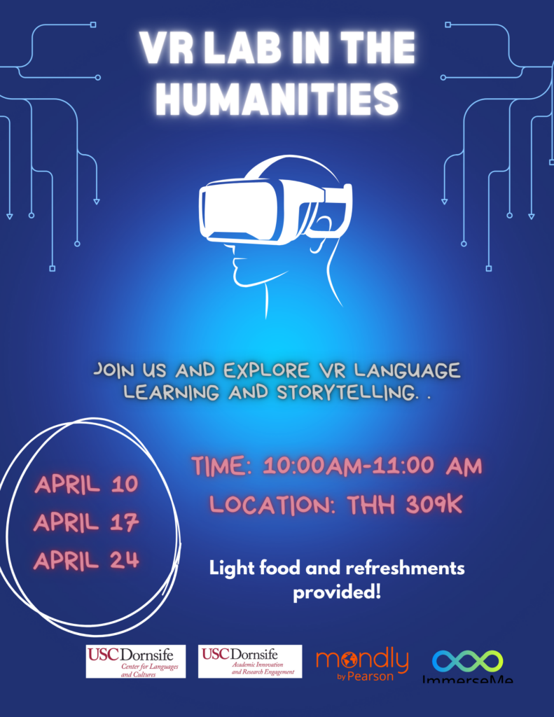 VR in the Humanities - Academic Innovation & Research Engagement