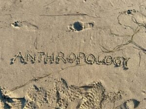 Anthropology Text on Beach