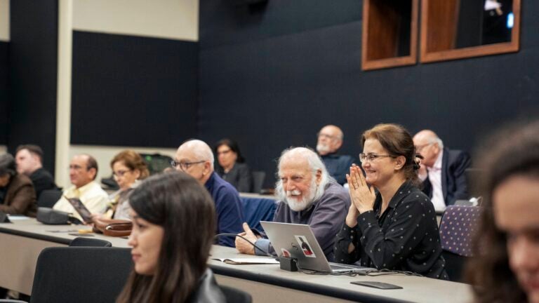 A crowd of participants at the Sergei Parajanov Conference