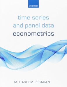 Book cover of Times Series and Panel Data featuring blue wave design