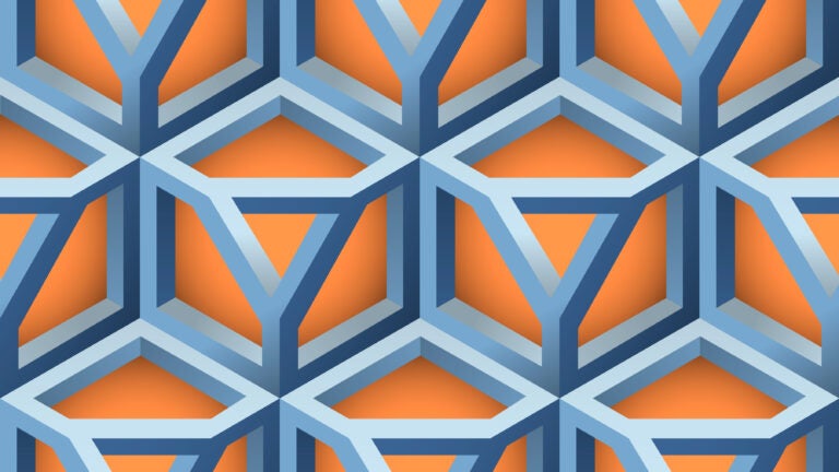 orange and teal pattern