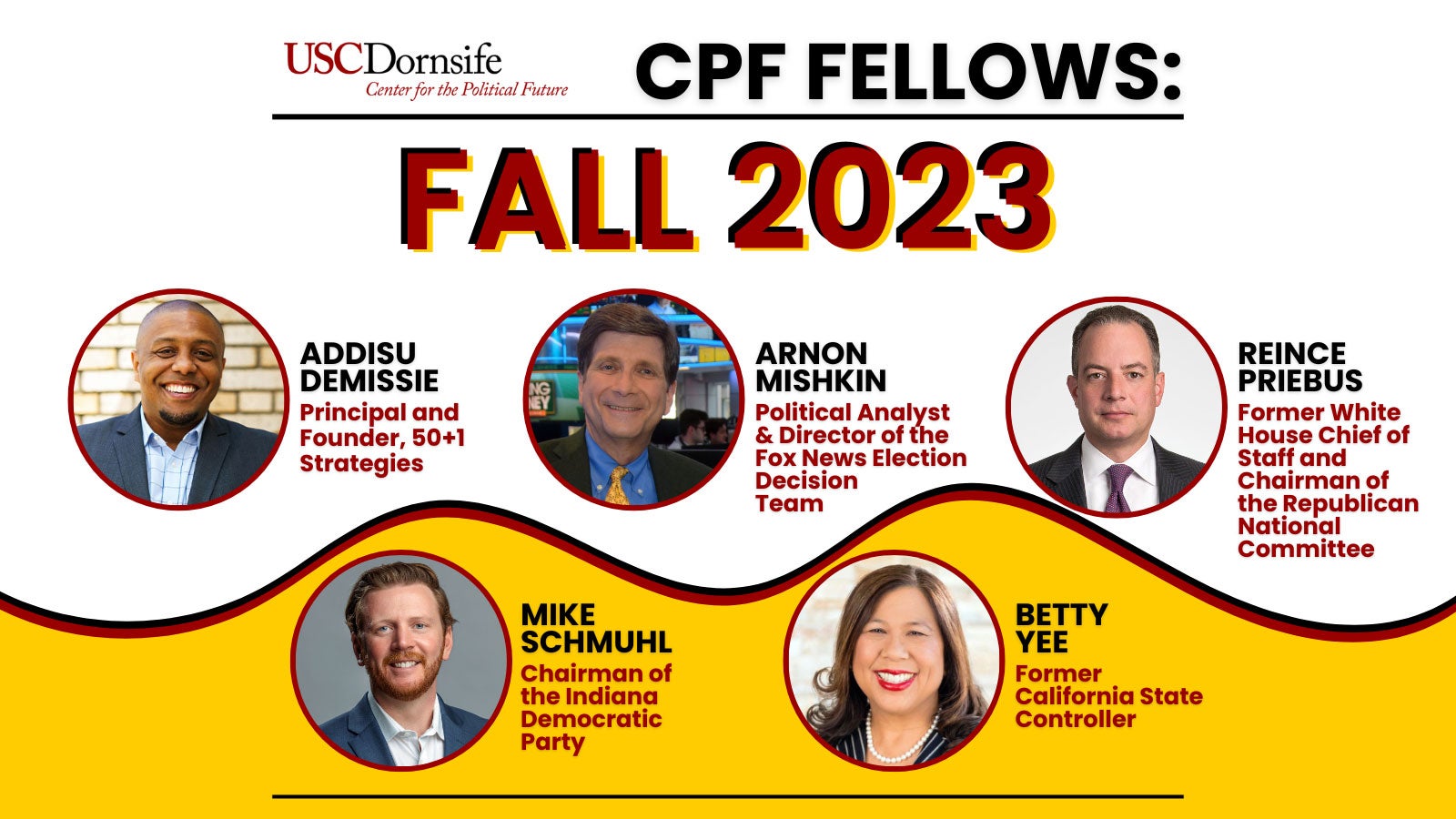 Graphic highlighting the Fall 2023 CPF Fellows