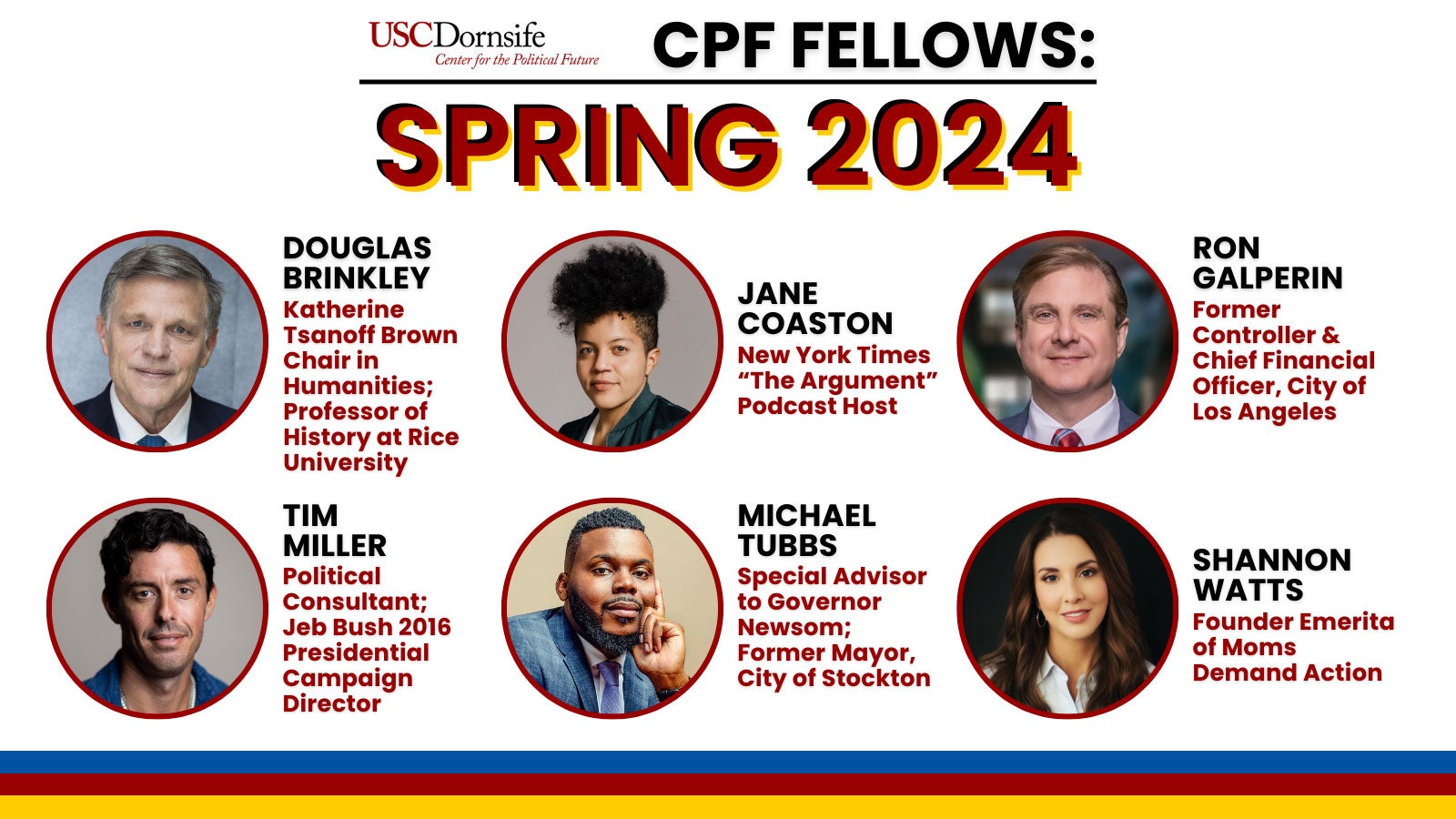 Graphic highlighting the Spring 2024 CPF Fellows