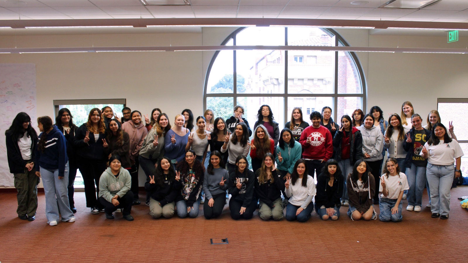 Group Photo of students attending CPF's 2024 Young Women's Leadership Conference