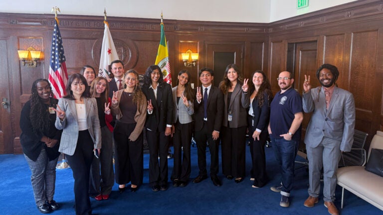 Group Photo of Spring 2025 Policy Research Internship Project “Los Angeles for Humane Immigration Rights” with the Los Angeles Mayor’s Office of Immigrant Affairs