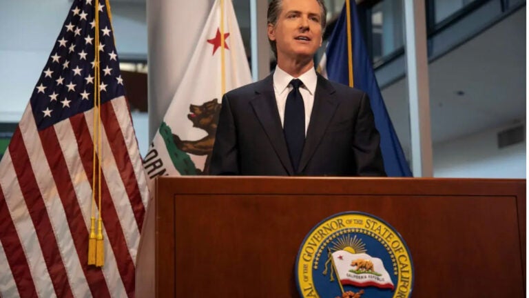 Gov. Gavin Newsom’s proposition would require new state congressional maps that will create additional Democratic seats in the House of Representatives. (Source: Office of the Governor of California / Wikimedia Commons)