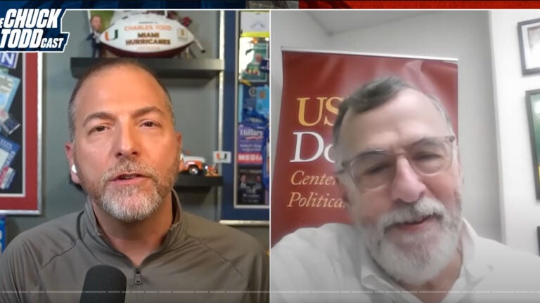 Frank Lavin, Fall 2025 CPF Fellow and former U.S. Ambassador, joined the Chuck ToddCast to reflect on the state of American politics. (Source: The Chuck ToddCast)