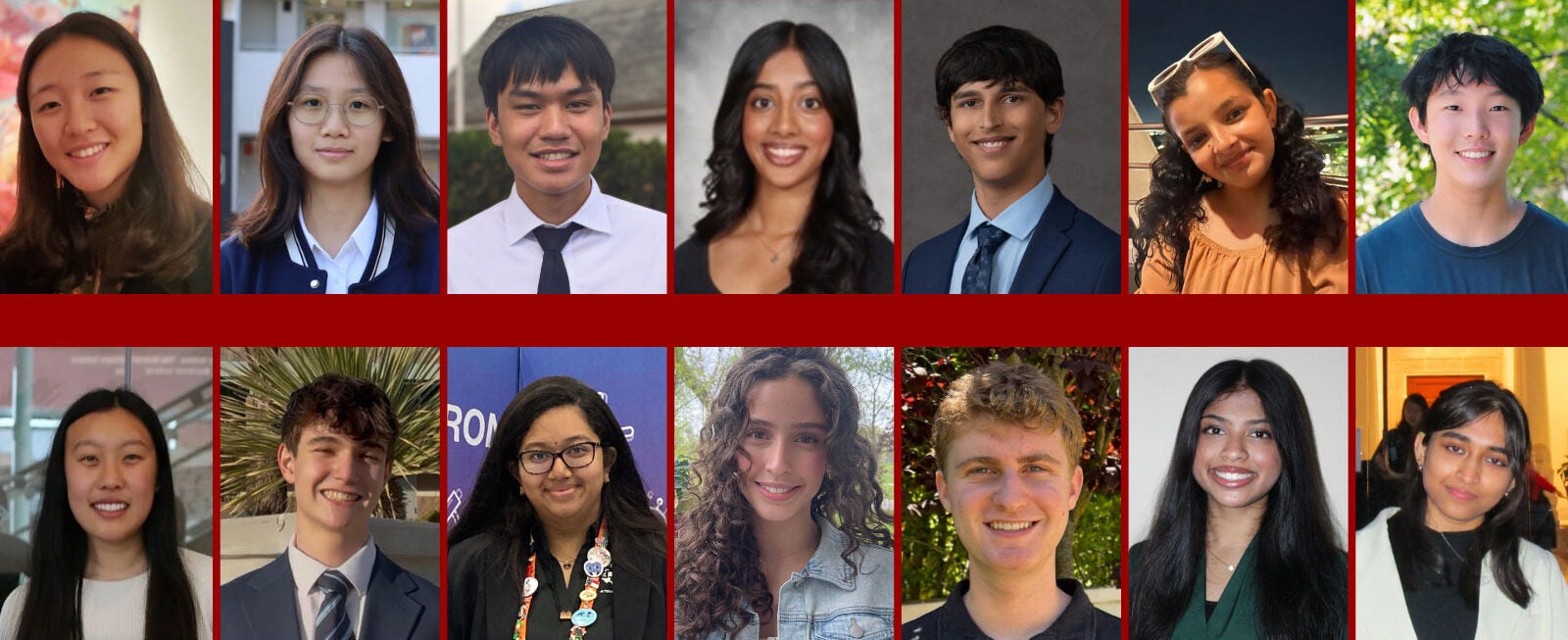 2025 High School Summer Internship Program Cohort: Claire An, Kristy Chan, Jethro Bumanglag, Anjana Boppana, Alex Karanjai, Hailey Khetiya, Maximus Lee, Maya Nawachi, Cason Noll, Sharmada Palakurthi, Andrea Ramirez, Gavin Tesser, Ishani Tamma, Afia Mubashir (top-left to bottom-right)