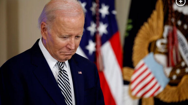 Mike Donilon, the ex-senior adviser to former President Joe Biden, called out the Democratic Party for forcing him to drop out of the 2024 presidential race while seeking re-election. (Source: Getty Images)