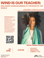 a poster with a picture of Alexis Pauline Gumbs