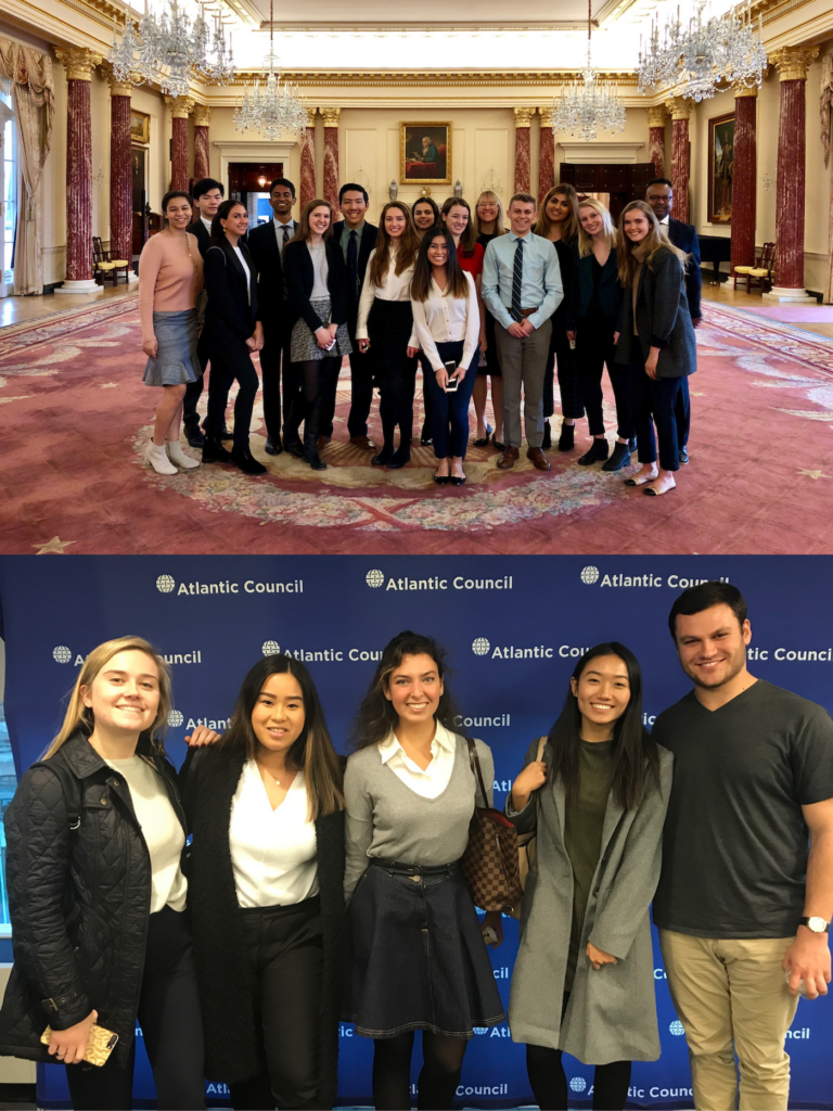 Students in Washington DC semester program with USC