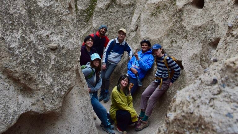 Group photo in the ignimbrites