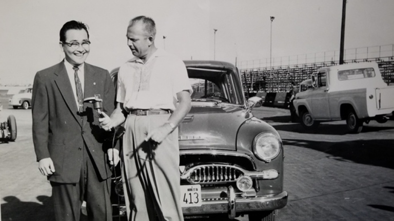 Bruce Kaji with the Toyopet Crown