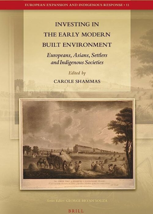 Book cover for "Investing in the Early Modern Built Environment."