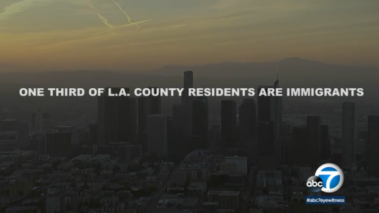 Downtown Los Angeles skyline from ABC 7 News highlighting how 
