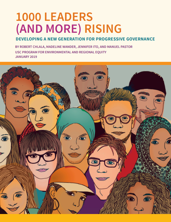 Cover shows an illustration of about 10 faces of people from different races, cultures, and ethnic backgrounds
