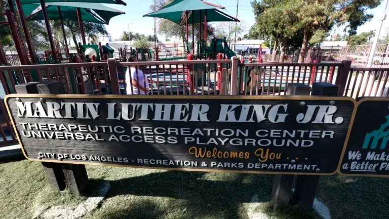Martin Luther King Jr. park in South Los Angeles
