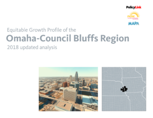 report image of the 2018 release featuring two photos of Omaha-Council Bluffs skyline and geography