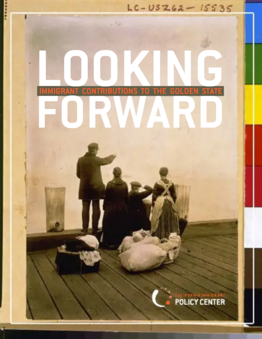 Looking Forward 2012 report cover featuring a dated image from the Library of Congress of people