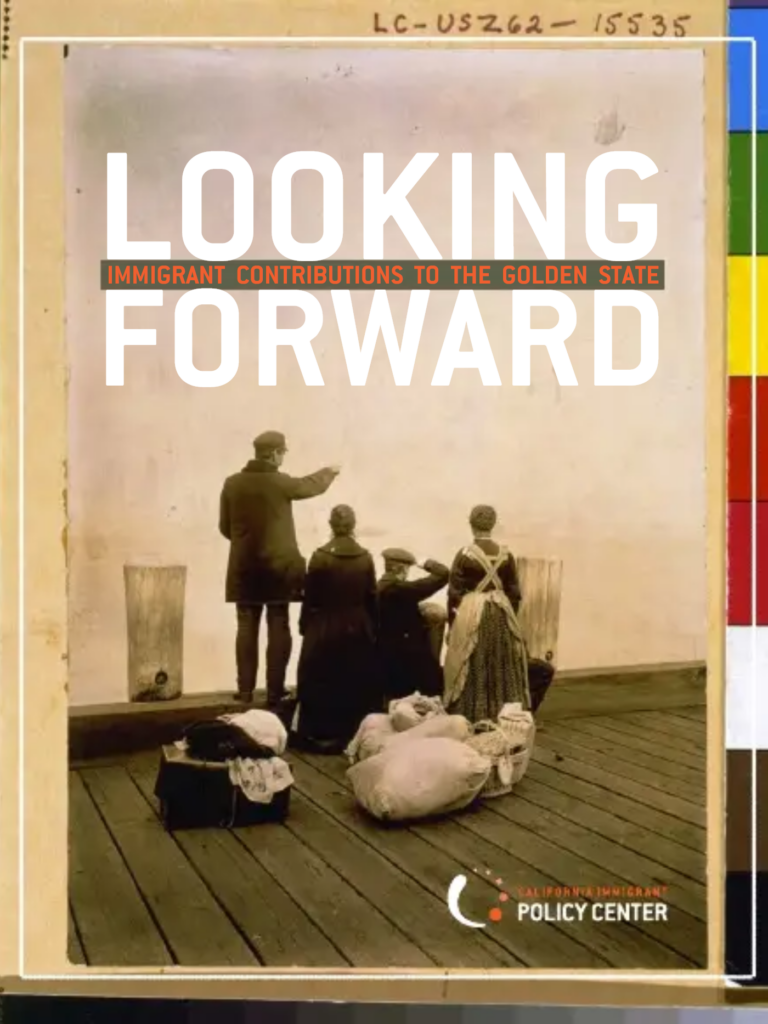 Looking Forward 2012 report cover featuring a dated image from the Library of Congress of people