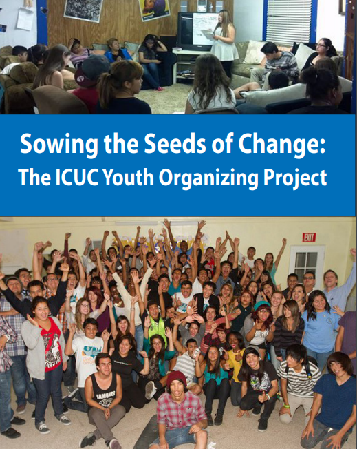 report cover featuring diverse youth participating in Inland Congregations United for Change's Youth Organizing Project for low-income youth in the Inland Empire of Southern California