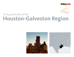 report image featuring two photos of Houston-Galveston skyline and geography