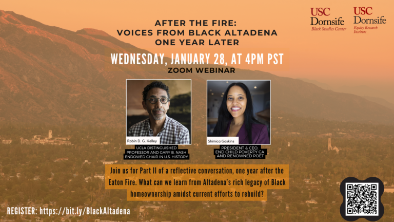 Promotional graphic with event details for the second After the Fire webinar.