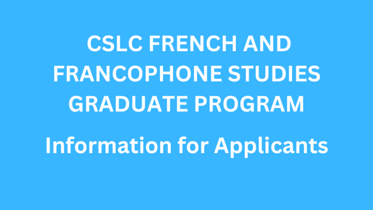 Major in French  Department of French and Italian