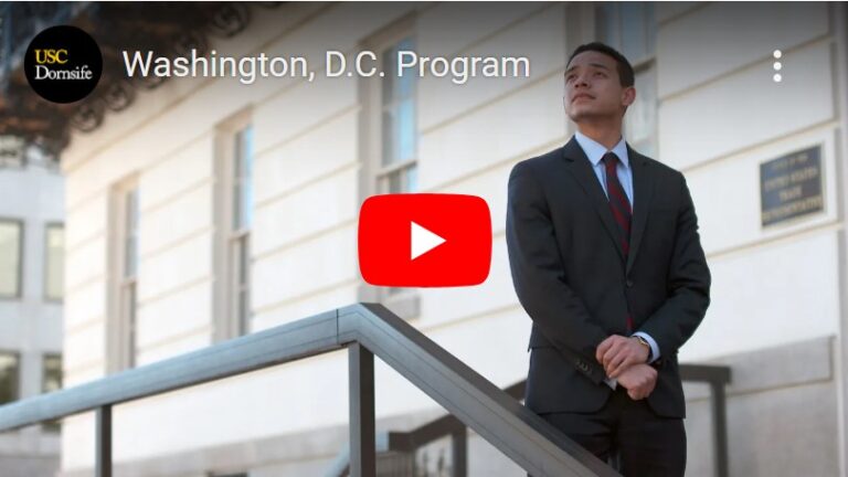 Video that explains more about the USC Washington D.C. Program.
