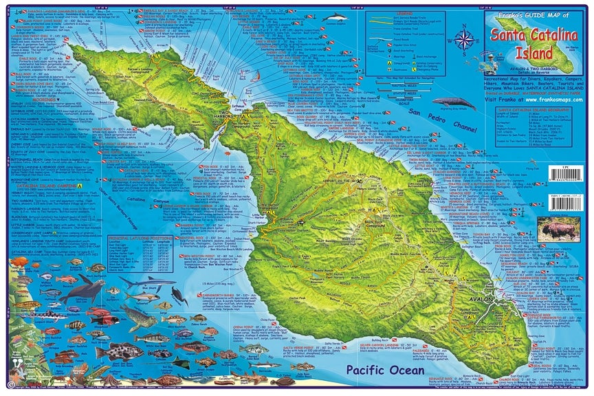 Map of Catalina Island