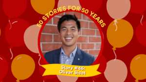 Profile picture and text: 50 FOR 50 STORIES: Story #46: Oliver Sicat