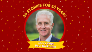 Profile picture and text: 50 FOR 50 STORIES: Story #49: Paul Krekorian