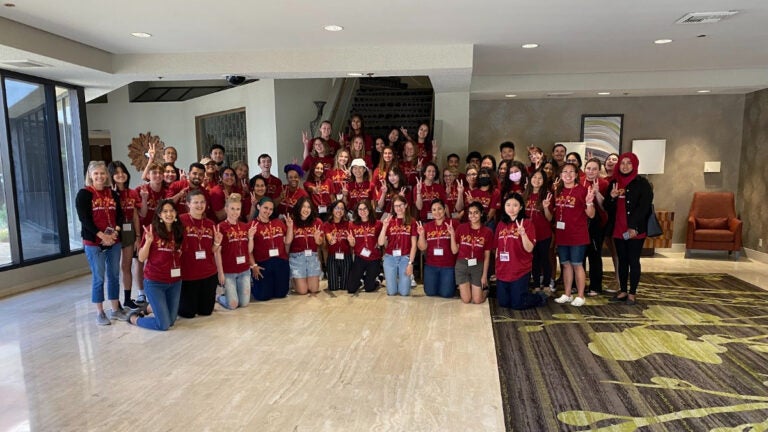 Group Photo of all student staff at 2022 summer training