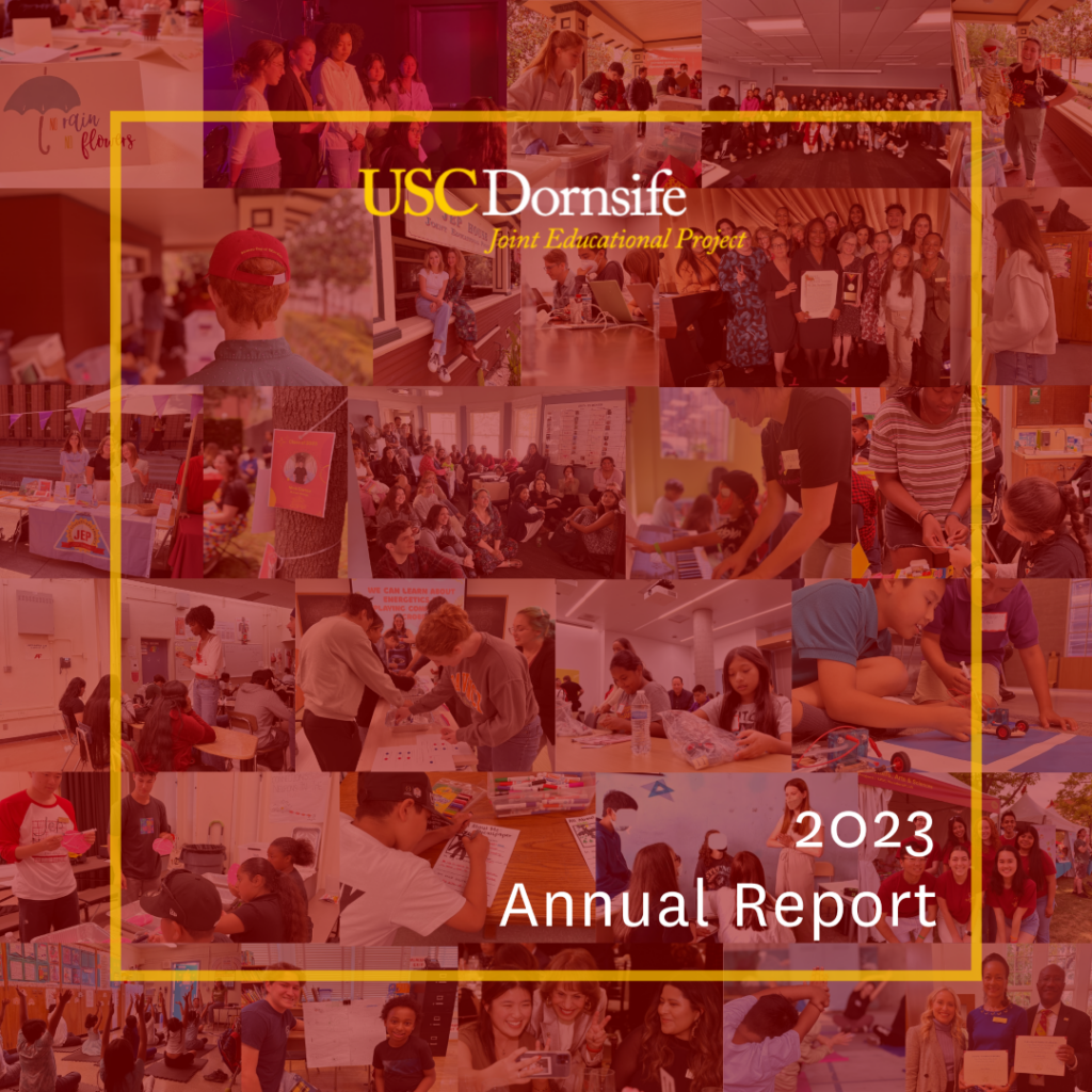 Annual Report Cover showing different pictures of the - the title saying "2023 Annual Report" with JEP's logo