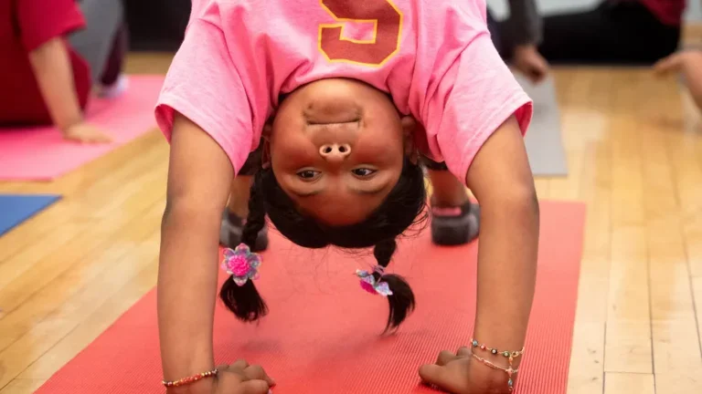 Kid doing Yoga