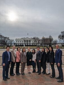 NextGen Scholars stand in front of the White House