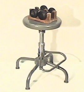 Rotating Platform and Dumbbells