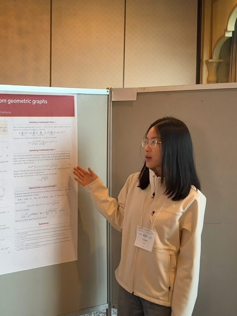 Wendy Cao at Information Theory and Applications (ITA) Workshop in February 2025