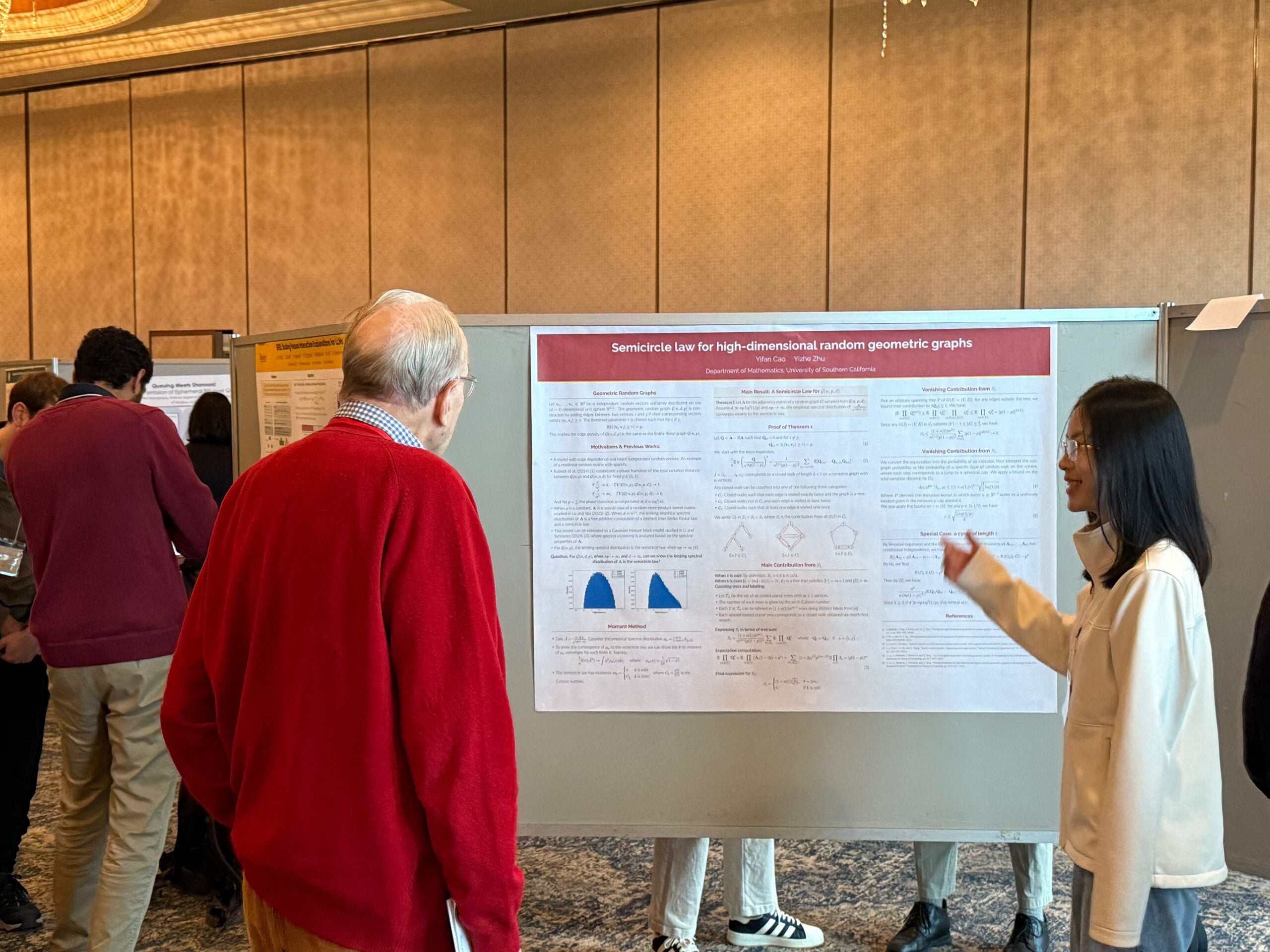 Wendy Cao at Information Theory and Applications (ITA) Workshop in February 2025