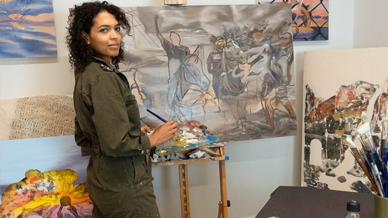 A political science alumna speaks her mind on the art canvas