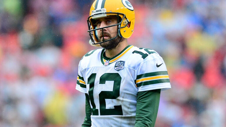 How Aaron Rodgers would look in our old Uniforms..thoughts? (via