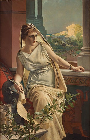 A painting of Hypatia.