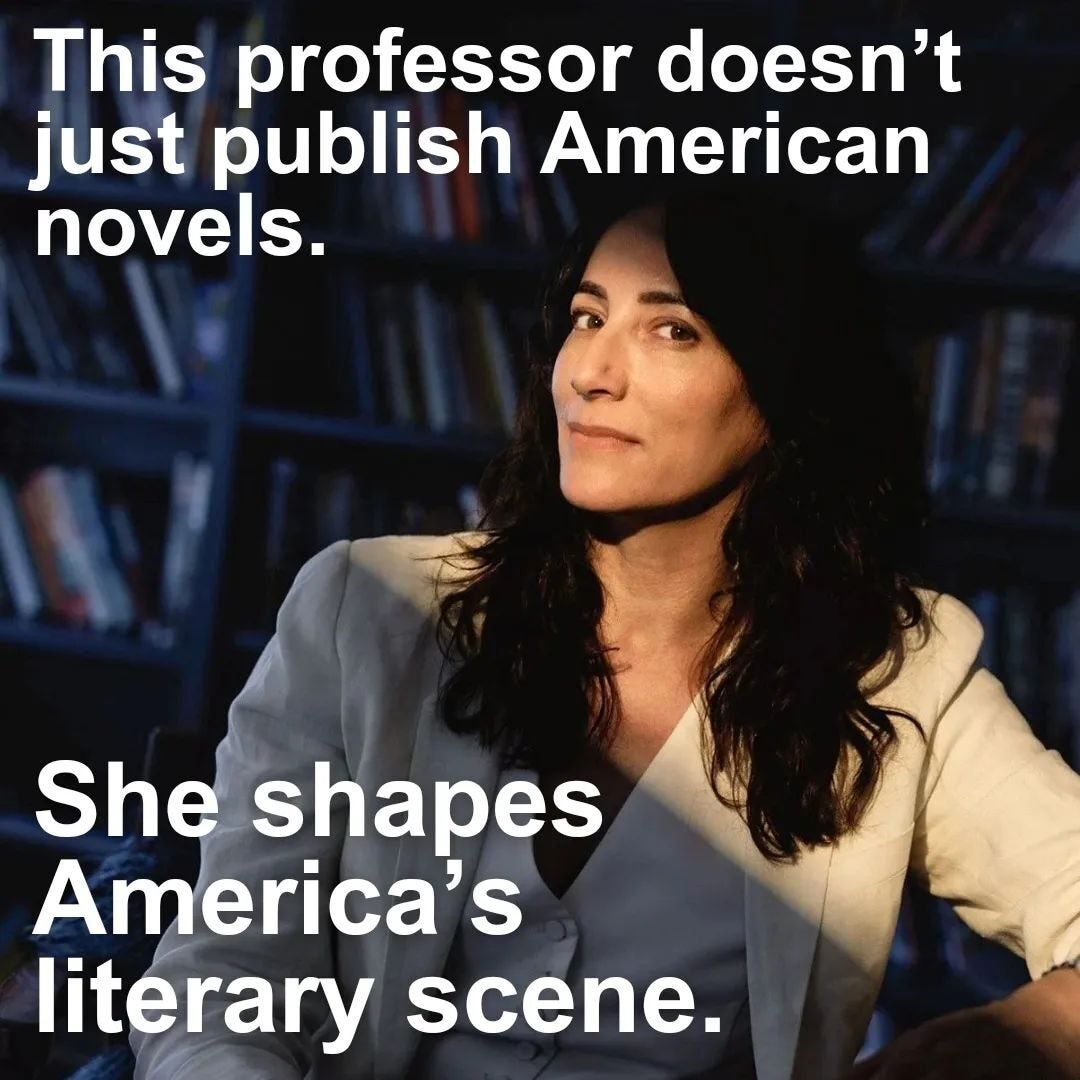 This professor doesn’t just publish American novels. She shapes America’s literary scene.