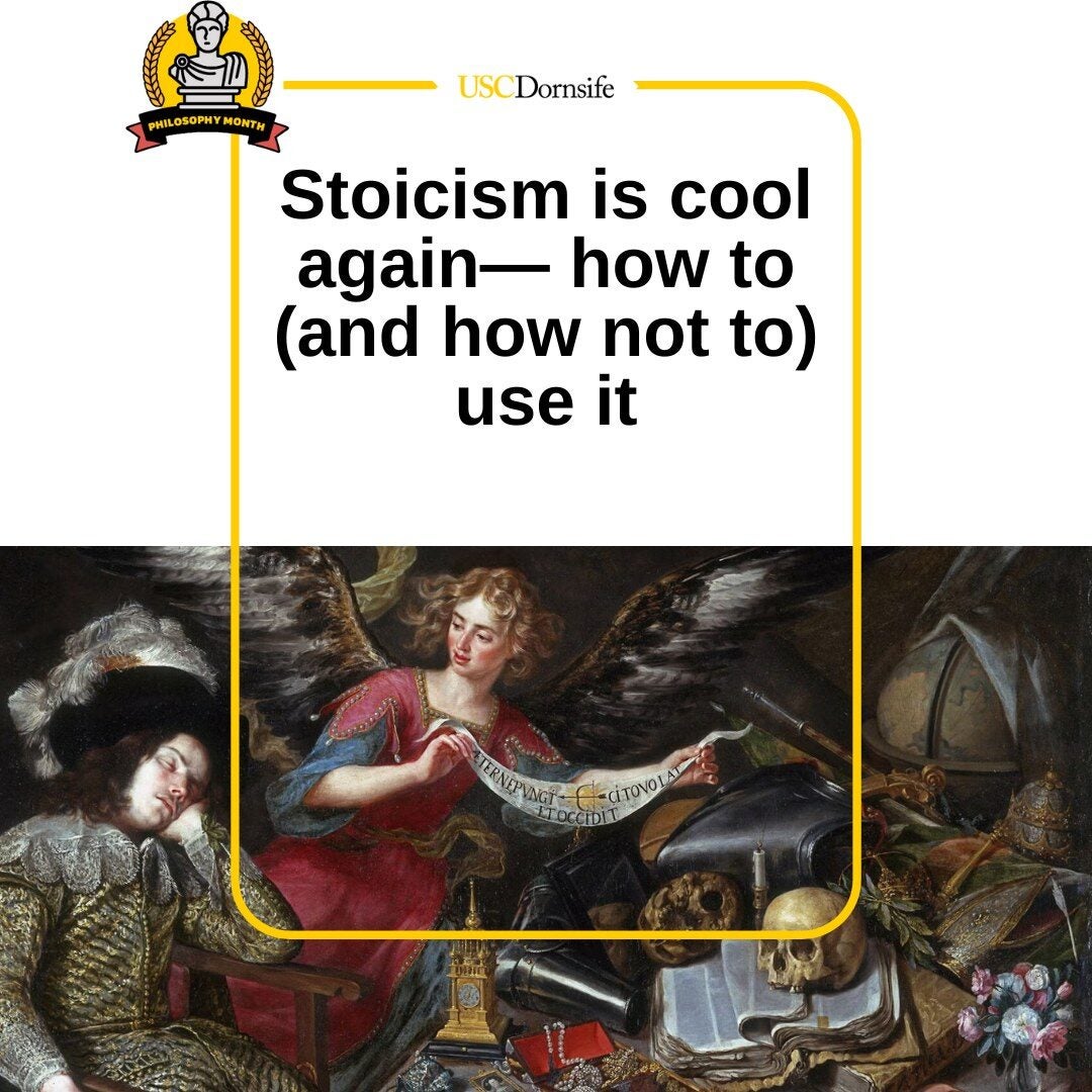 Stoicism is cool again - how to (and how not to) use it