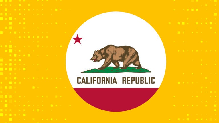Graphic depicting California's state flag.