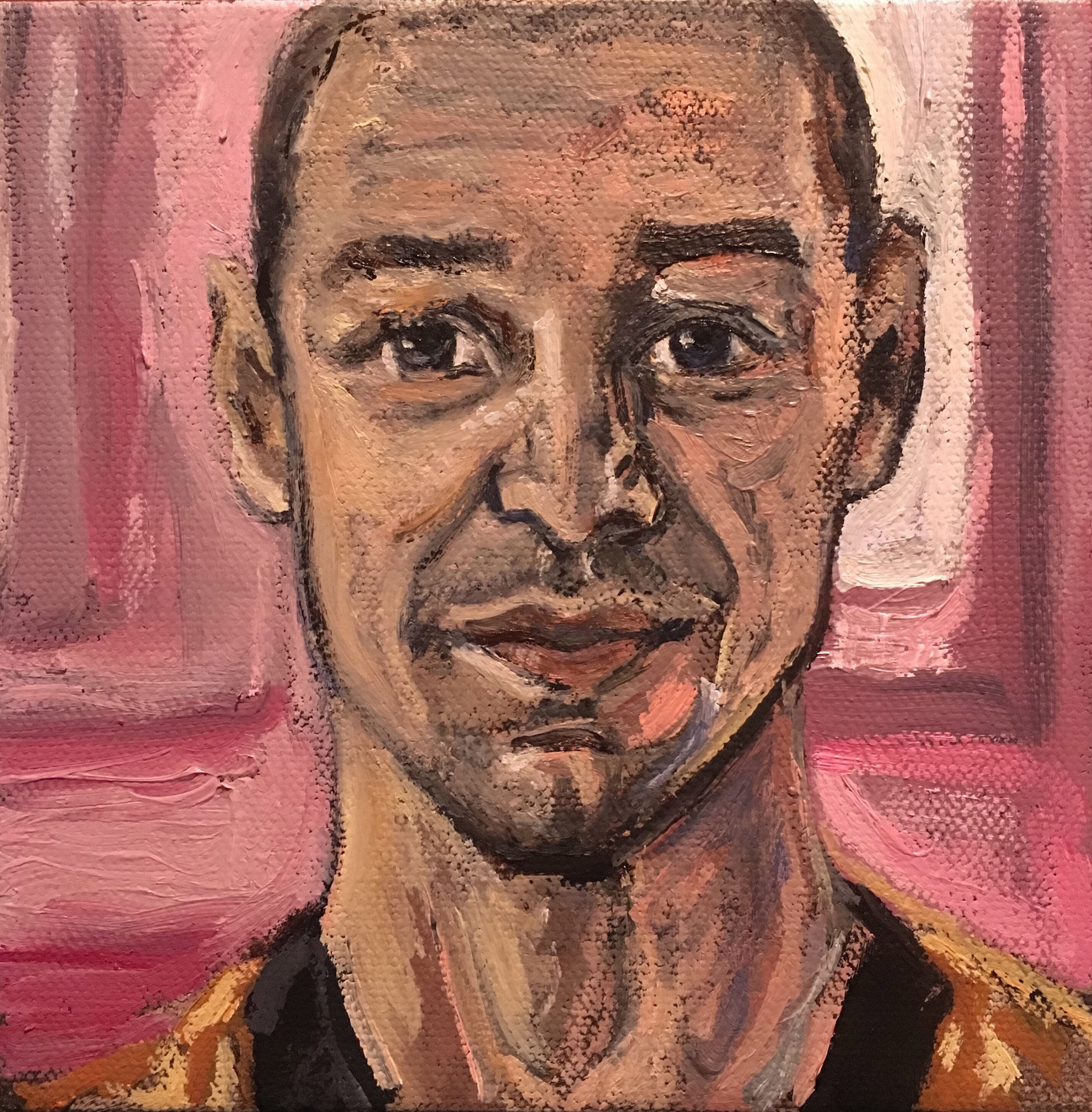 Painting of James McAvoy in Glass (2019)