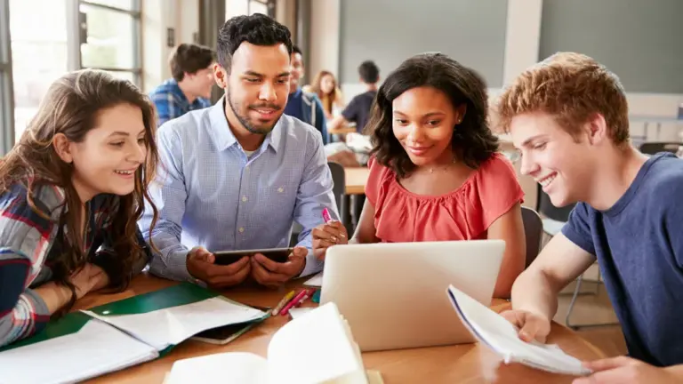 Student in group photo