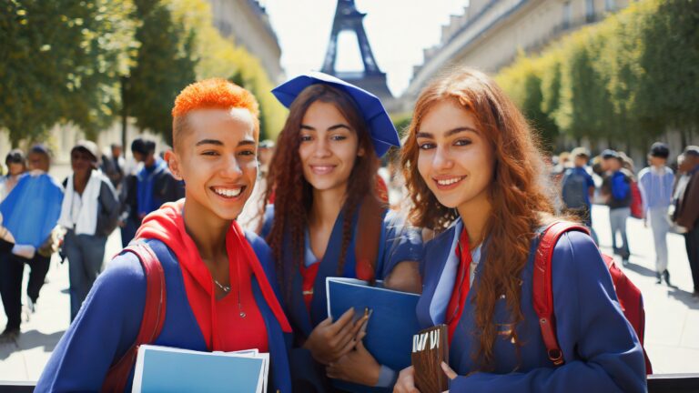 College Students in Paris