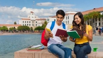 Students studying overseas