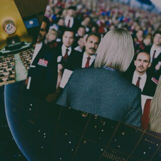 Ai generated images of international relations, global cyber security and Political Science